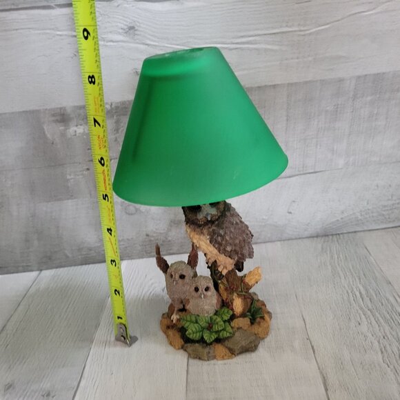 Westland Giftware Owl Family Candle Holder With Green Shade - Picture 9 of 9